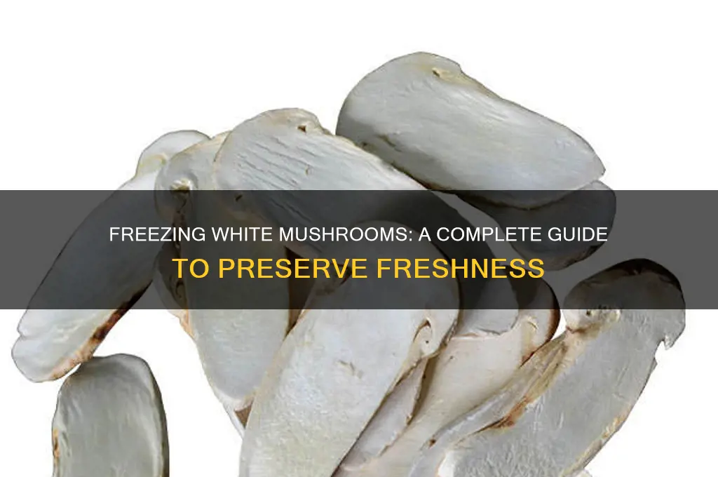 can you freeze white mushrooms
