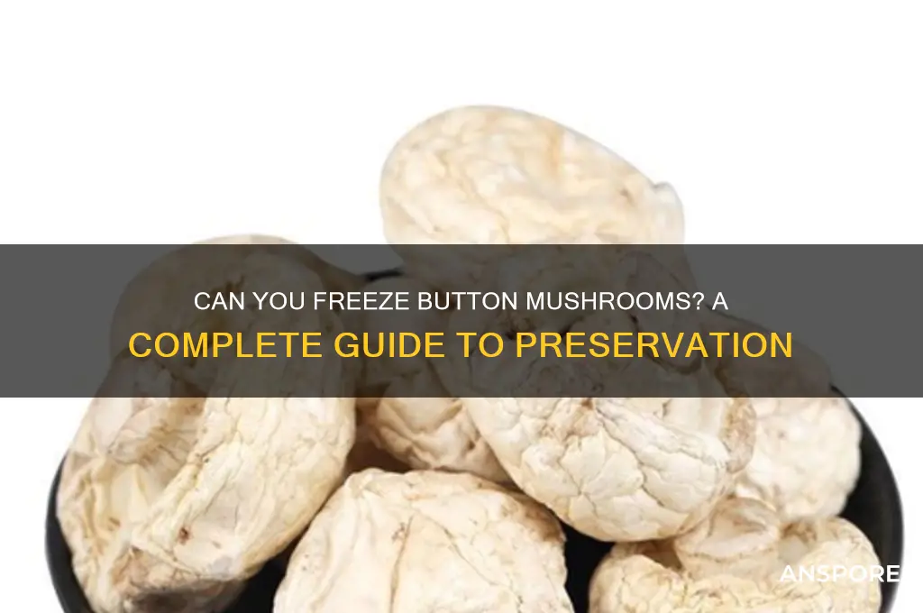 can you frezze button mushrooms