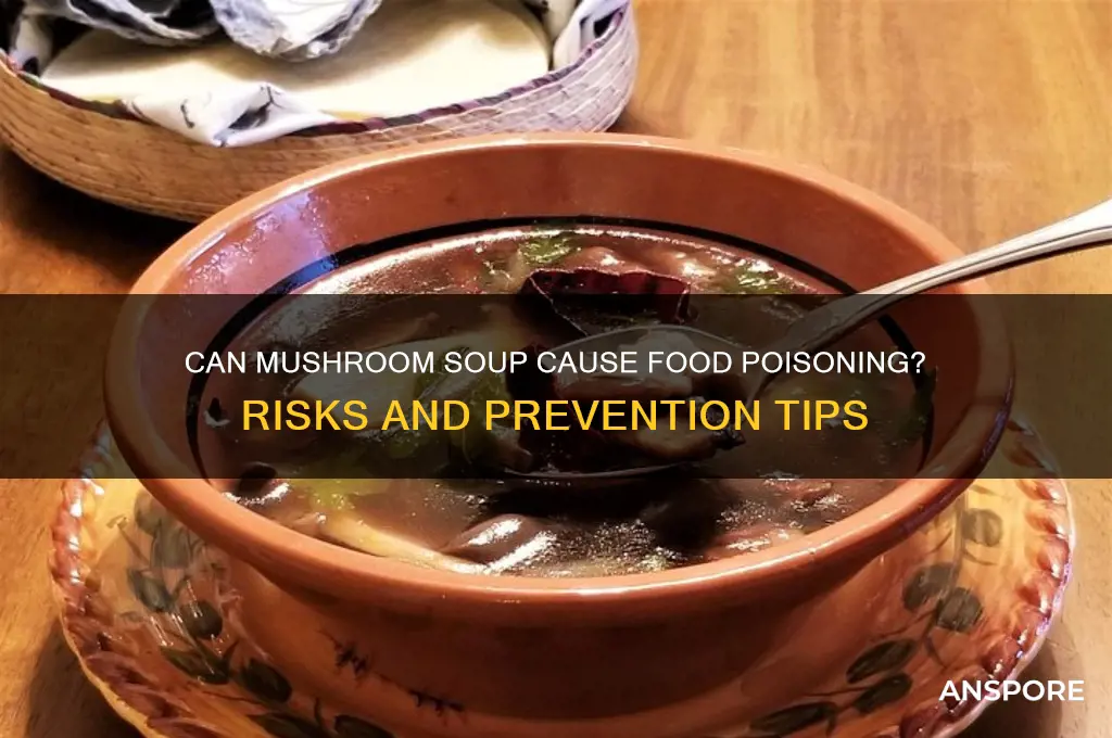 can you get food poisoning from mushroom soup