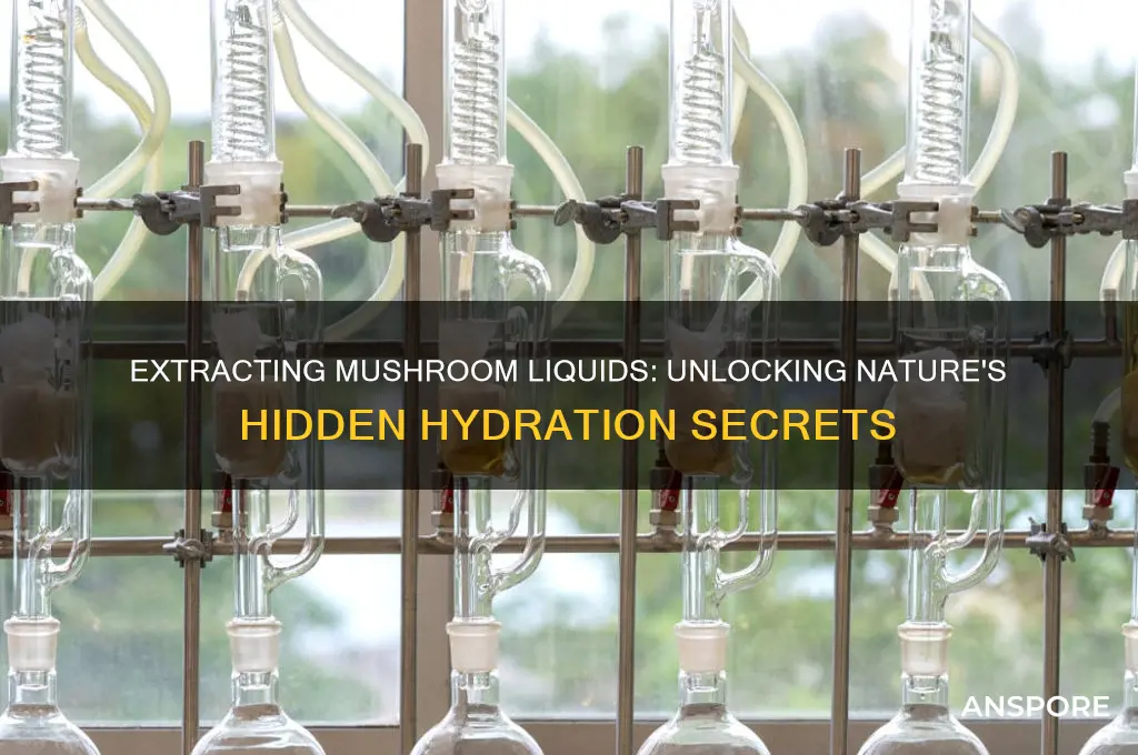 can you get liquid from mushrooms