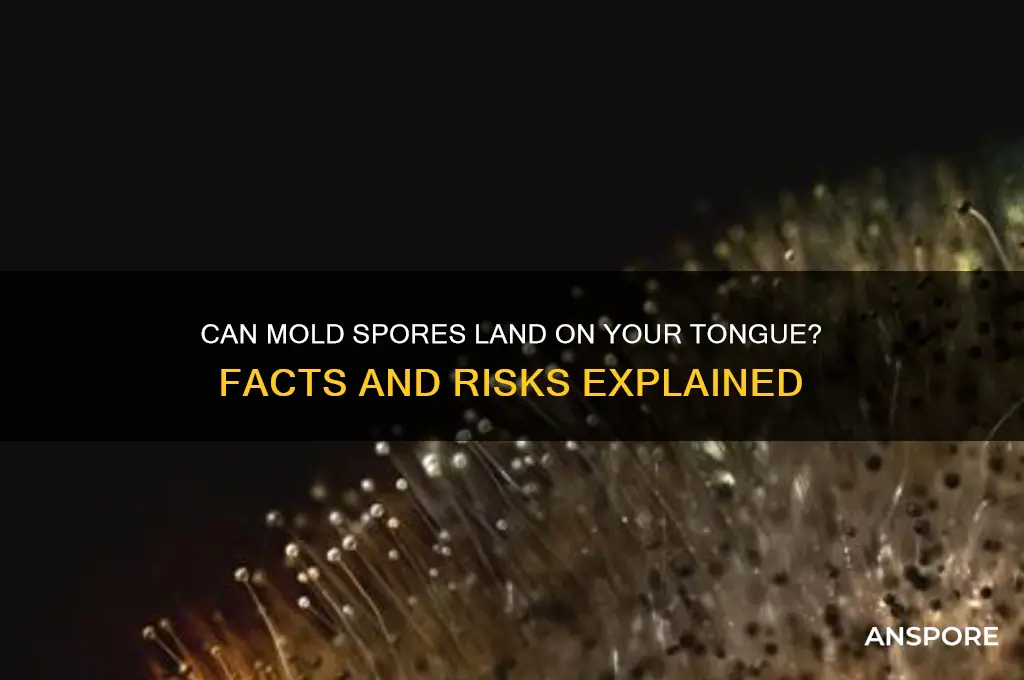 can you get mold spores on your tongue
