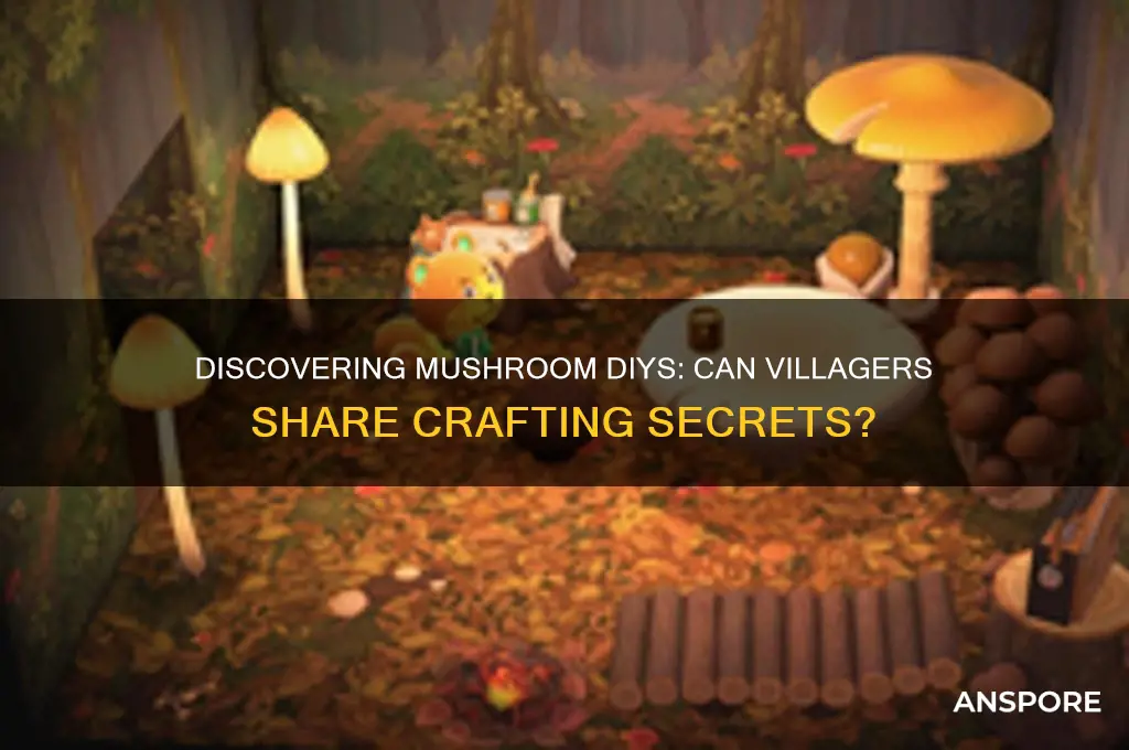 can you get mushroom diys from villagers