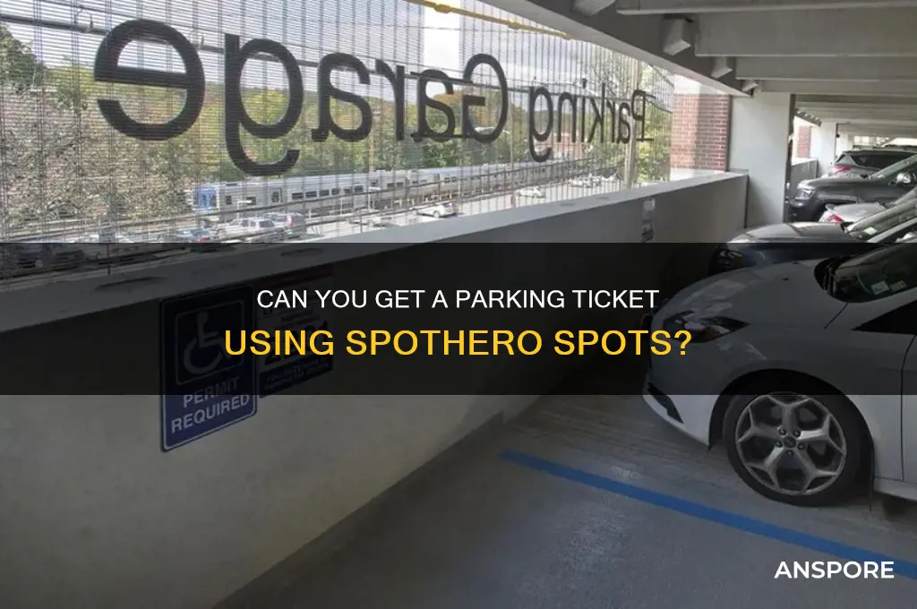 can you get parking ticket in spothero spor
