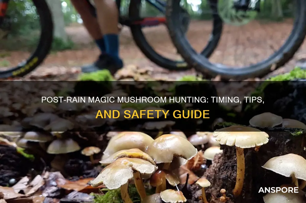 can you go magic mushroom hunting right after rain