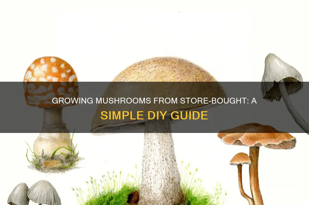 can you grow more mushrooms from store bought