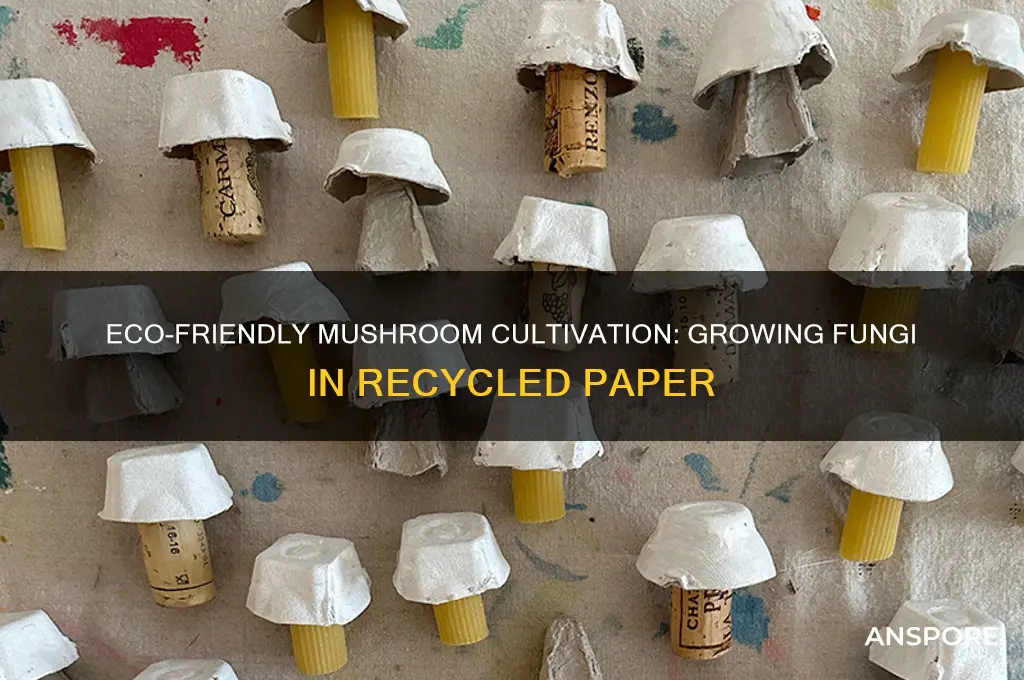 can you grow mushrooms in recycled paper