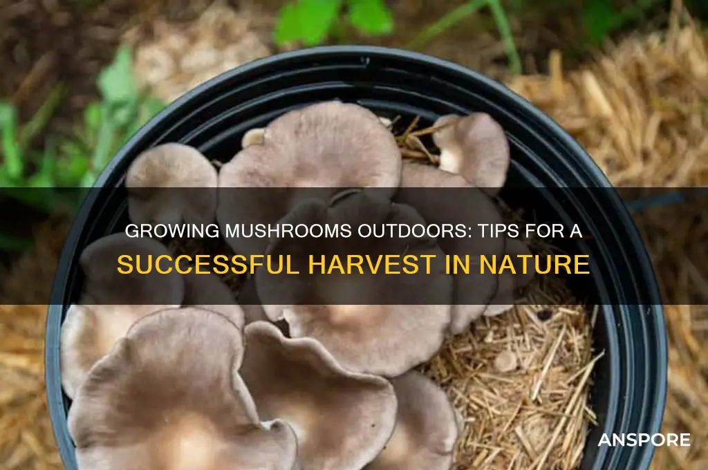 can you grow mushrooms outdoors