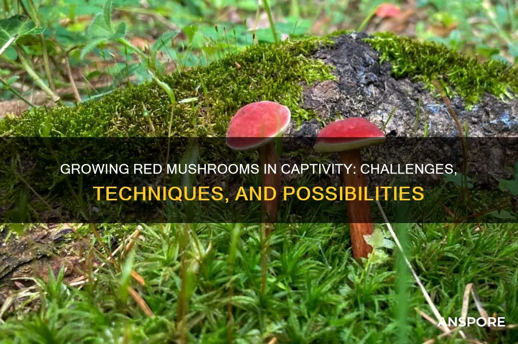 can you grow red mushrooms in captivity