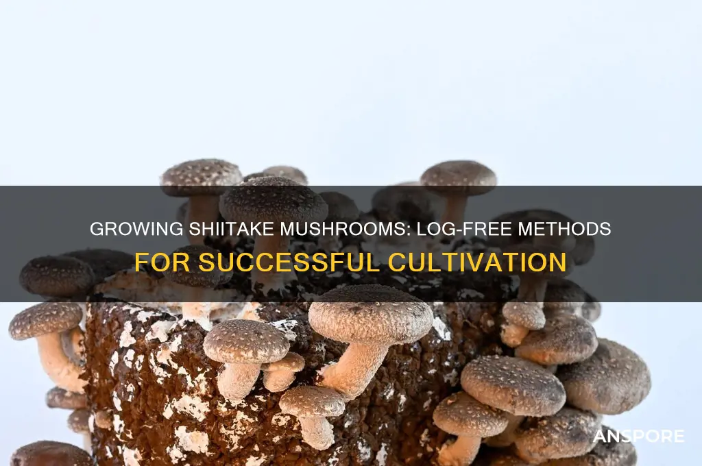 can you grow shiitake mushrooms without logs