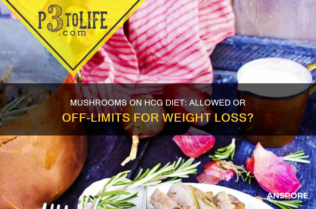 can you have mushrooms on hcg diet