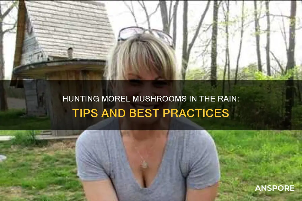 can you hunt morel mushrooms in the rain