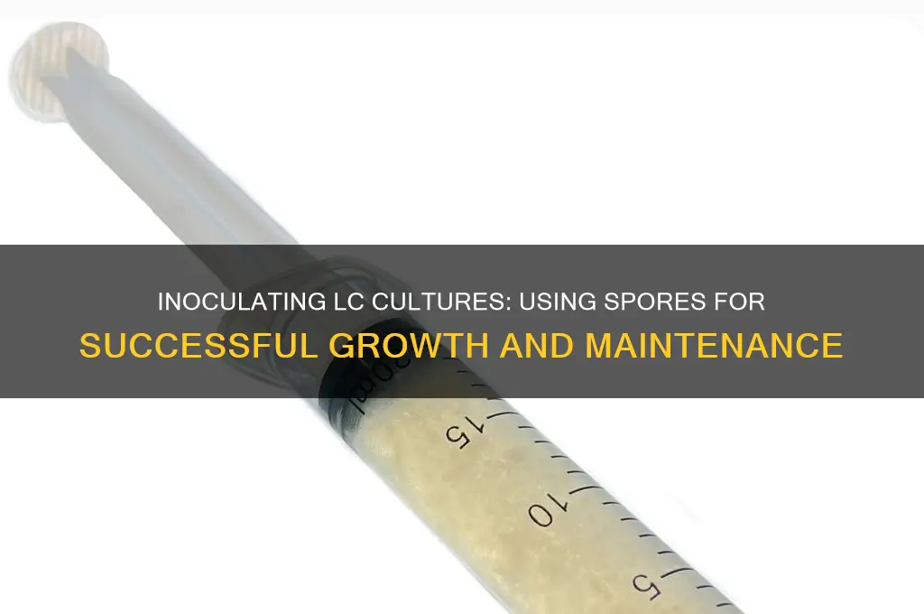 can you inoculate lc with spores