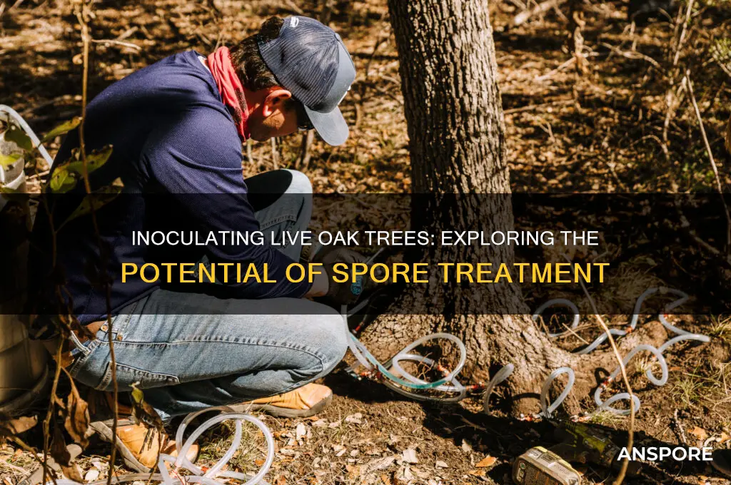 can you inoculate live oak trees with spores