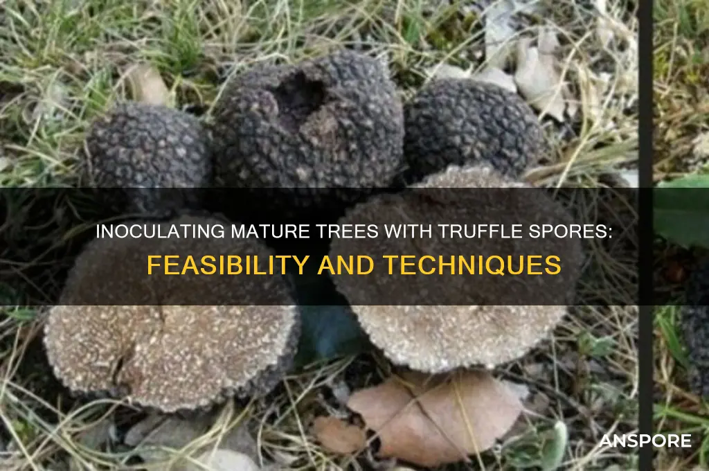 can you inoculate mature trees with truffle spores