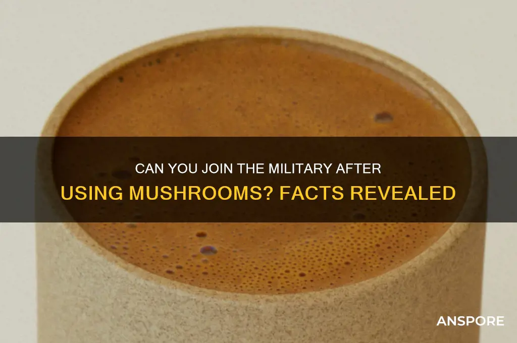 can you joing the military if youve done mushrooms