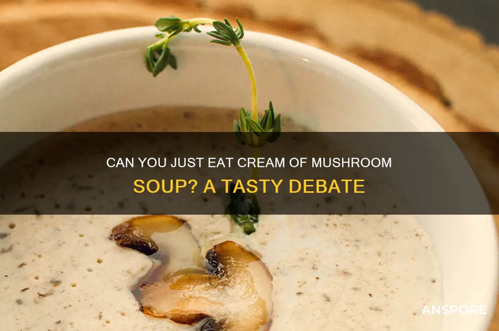 can you just eat cream of mushroom soup