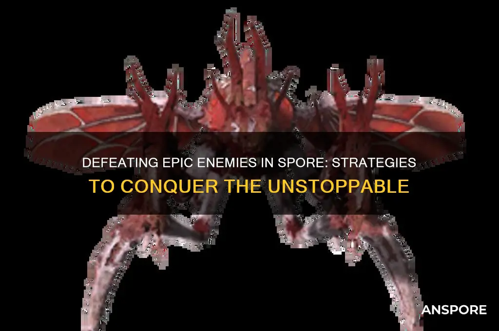 can you kill the epic enemies spore