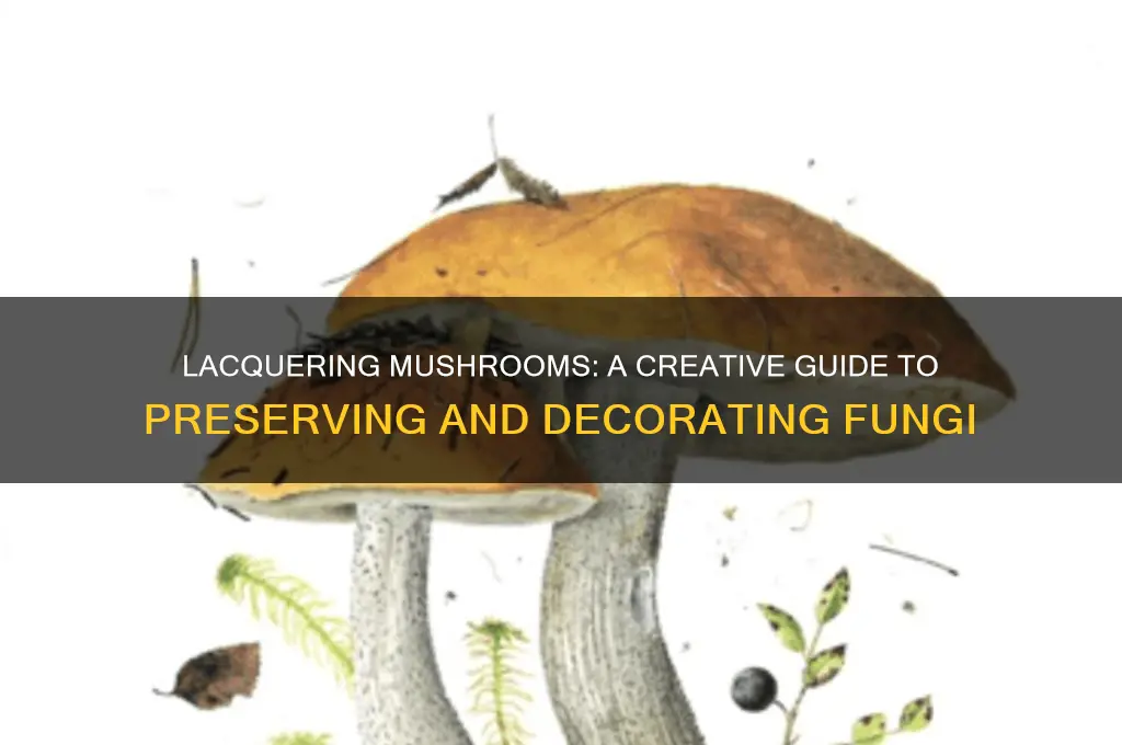 can you lacquer mushrooms