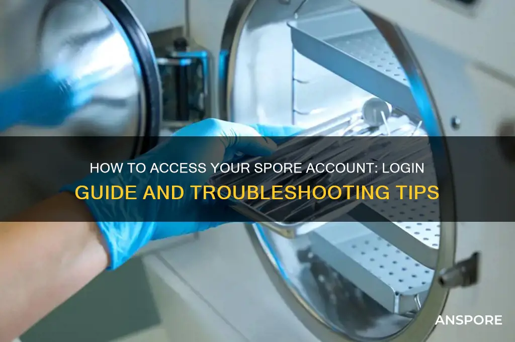 can you log in on spore