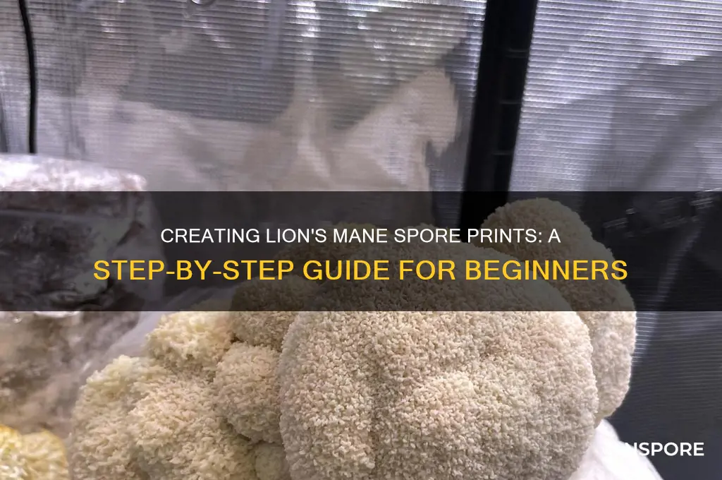 can you make a lions mane spore print