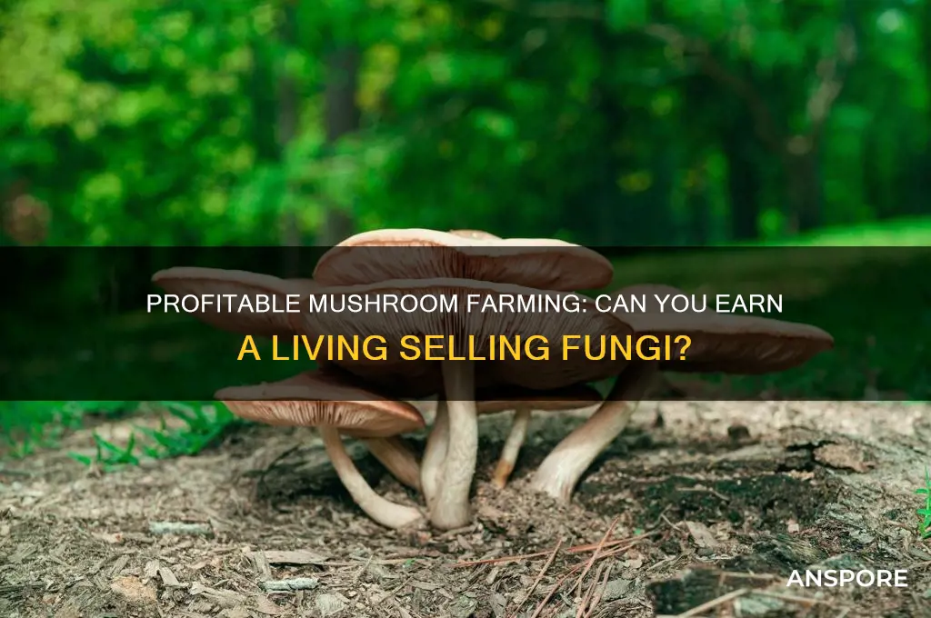 can you make a living selling mushrooms