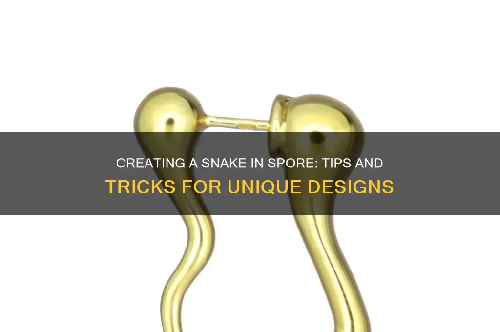 can you make a snake on spore