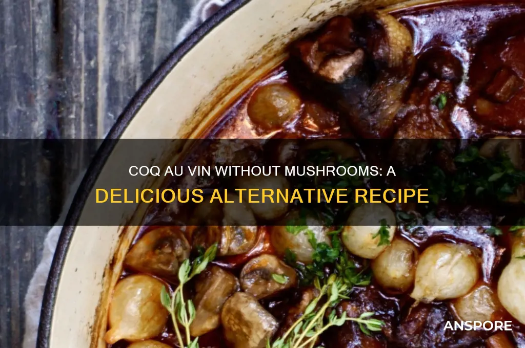 can you make coq au vin without mushrooms