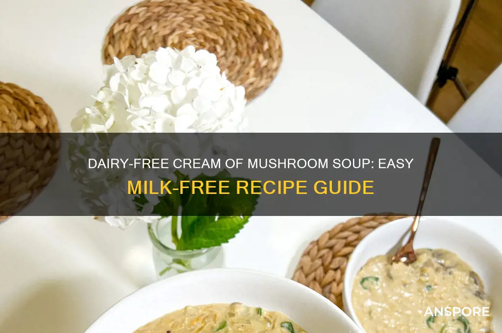 can you make cream of mushroom soup without milk