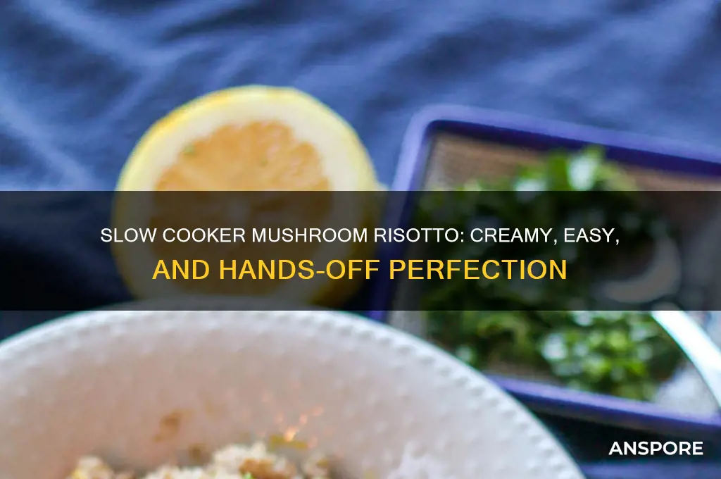 can you make mushroom risotto in a slow cooker