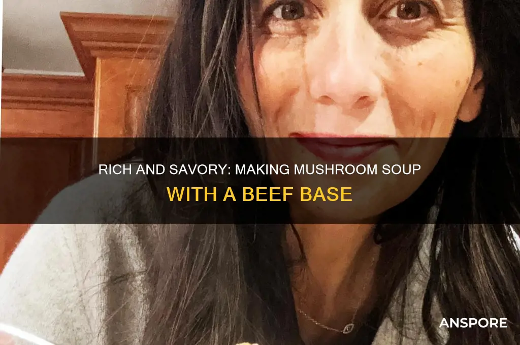 can you make mushroom soup with beef base