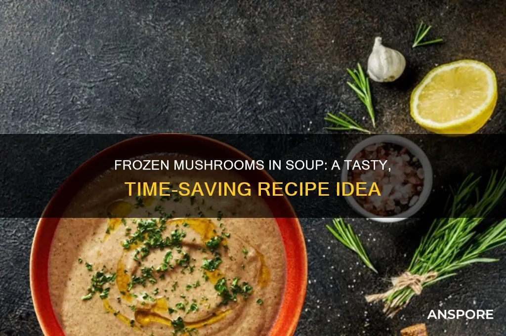 can you make mushroom soup with frozen mushrooms