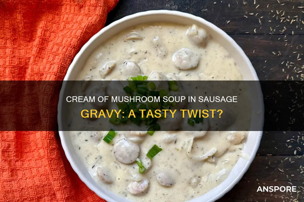can you make sausage gravy with cream of mushroom soup