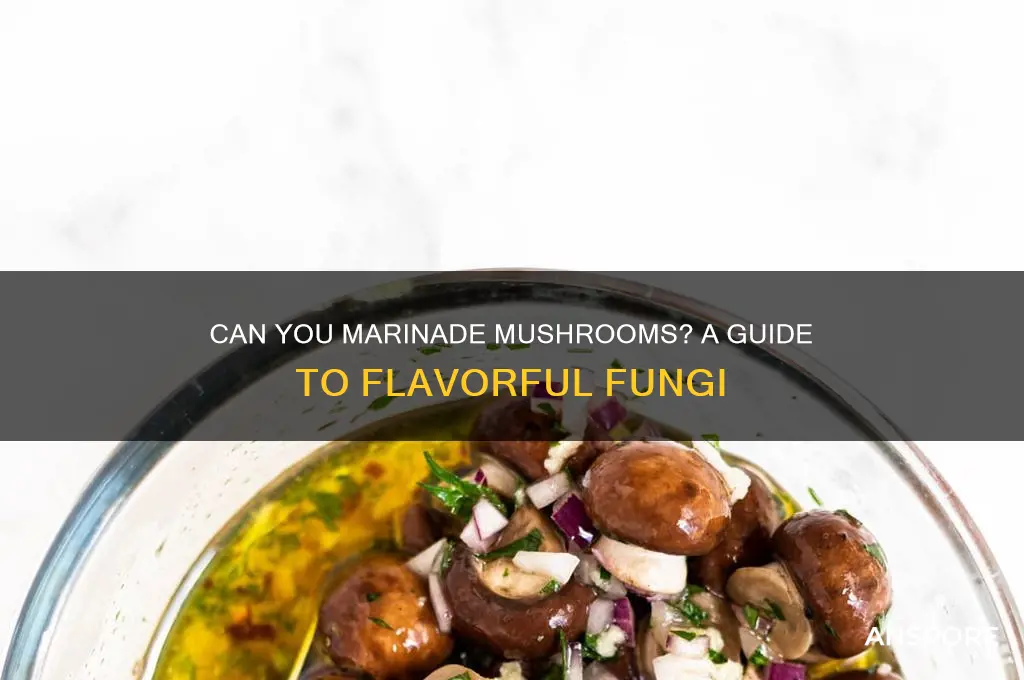 can you marinade mushrooms