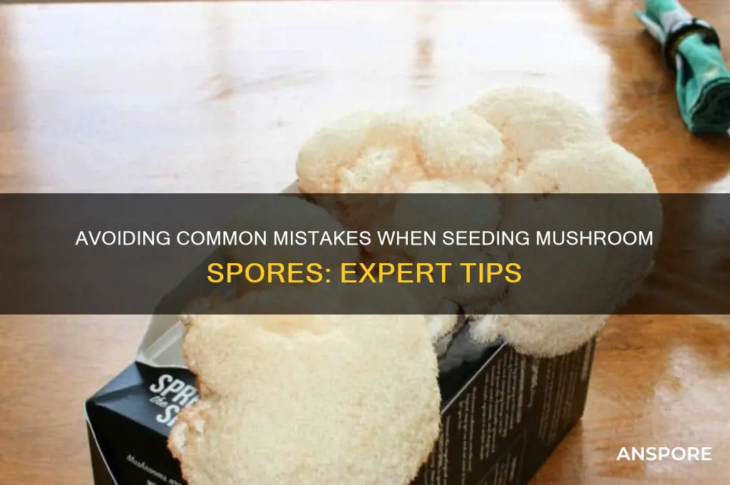 can you mess up seeding mushroom spore