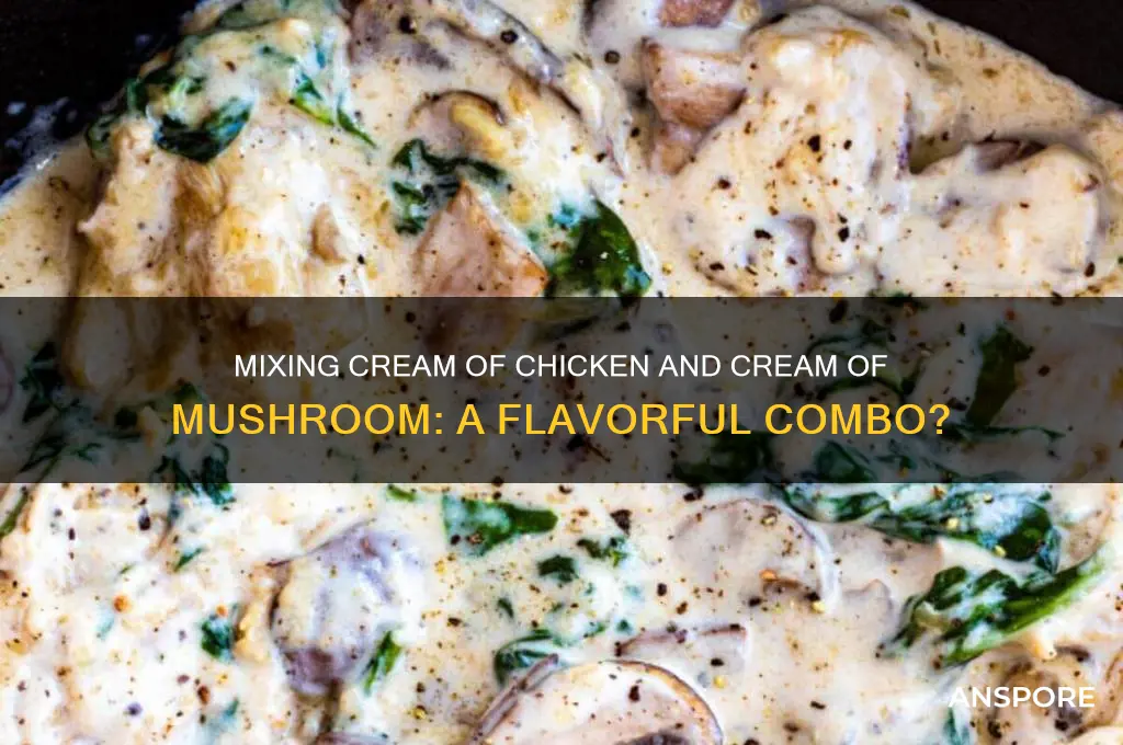 can you mix cream of chicken and cream of mushroom