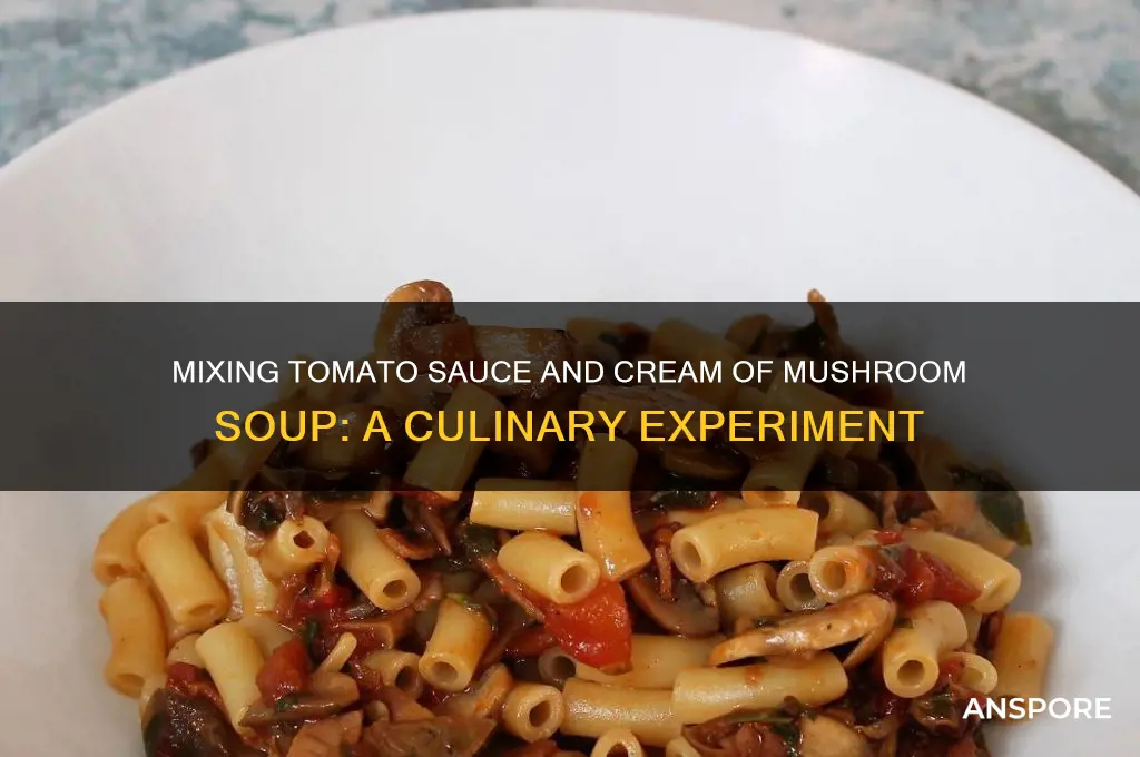can you mix tomato sauce and cream of mushroom soup
