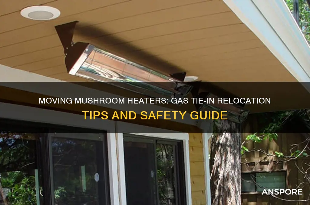 can you move mushroom heaters gas tie-in