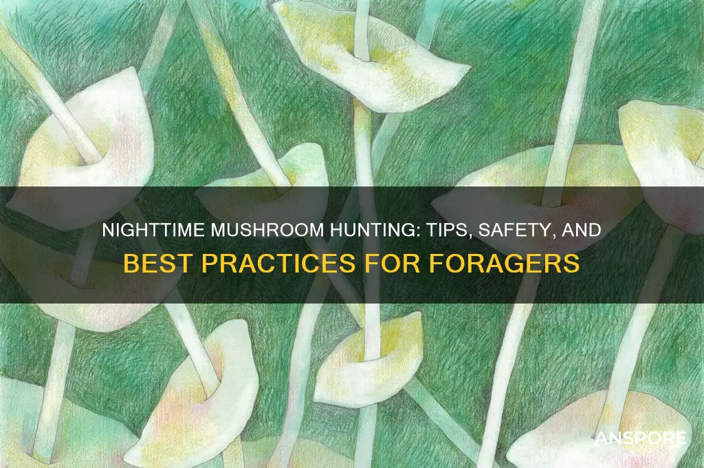 can you mushroom hunt at night