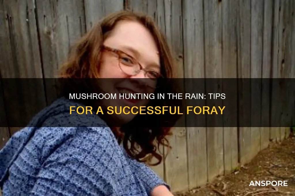 can you mushroom hunt in the rain