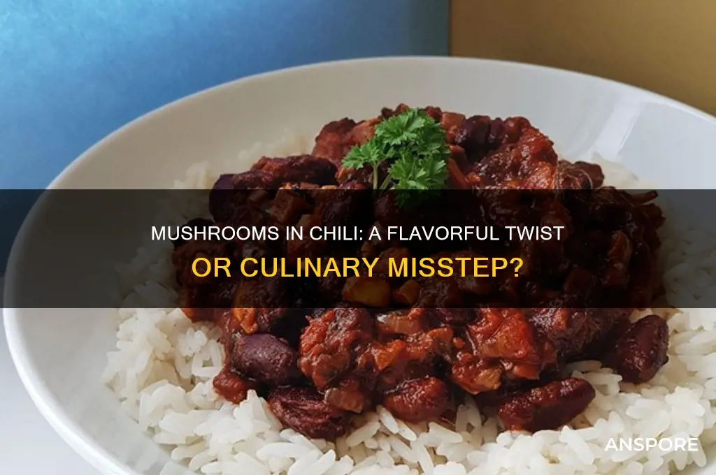 can you out mushrooms in chili