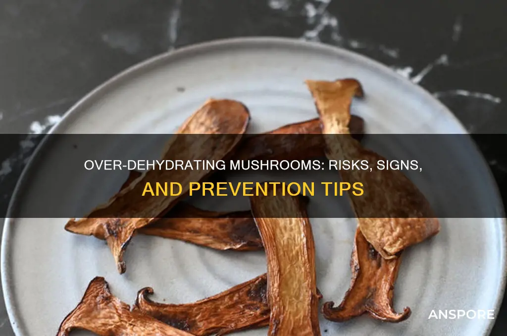 can you over dehydrate mushrooms