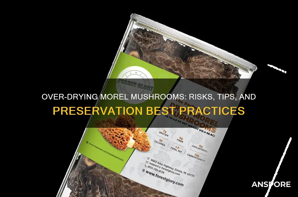 can you over dry morel mushrooms