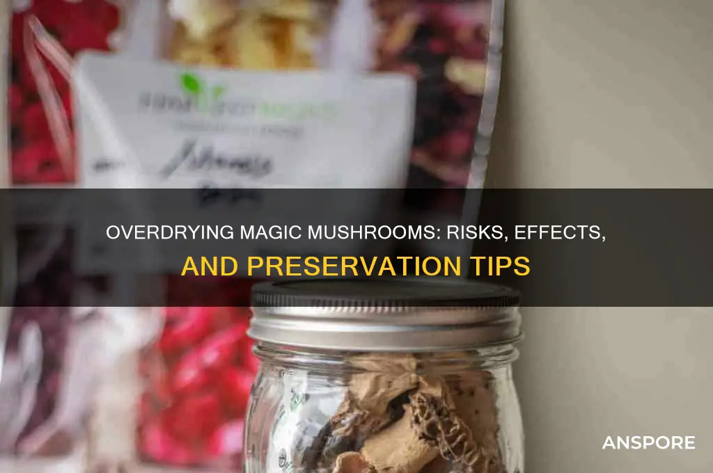 can you overdry magic mushrooms