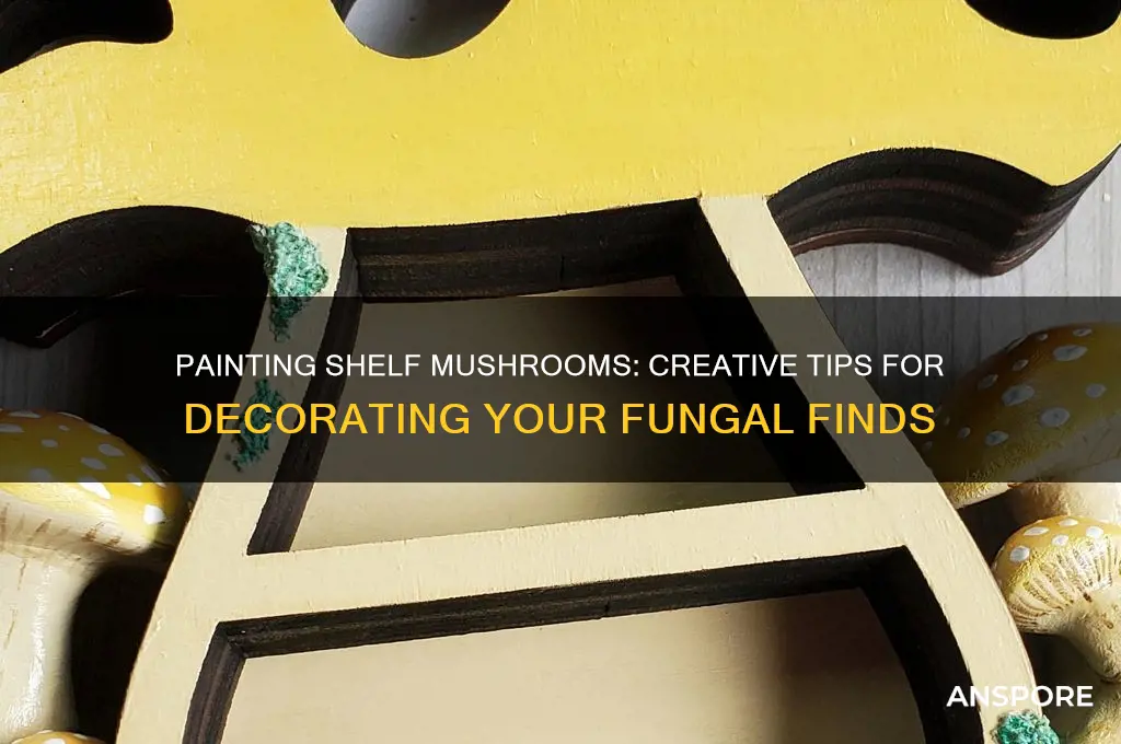 can you paint shelf mushrooms