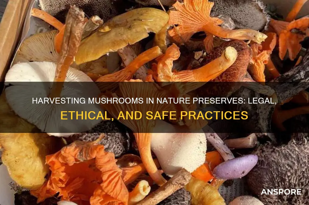 can you pick mushrooms from nature preserves