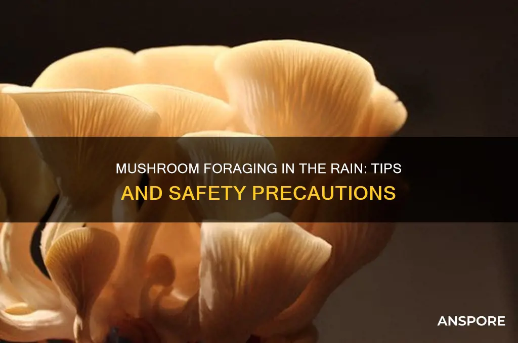 can you pick mushrooms in the rain