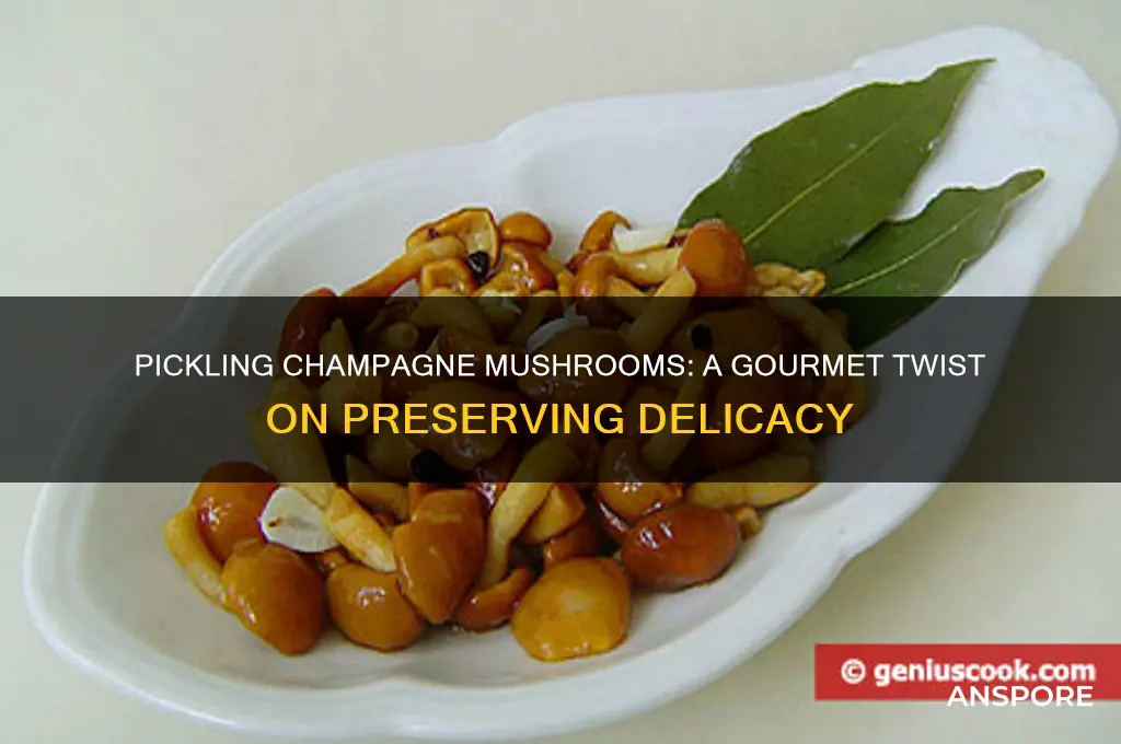 can you pickle champagne mushrooms
