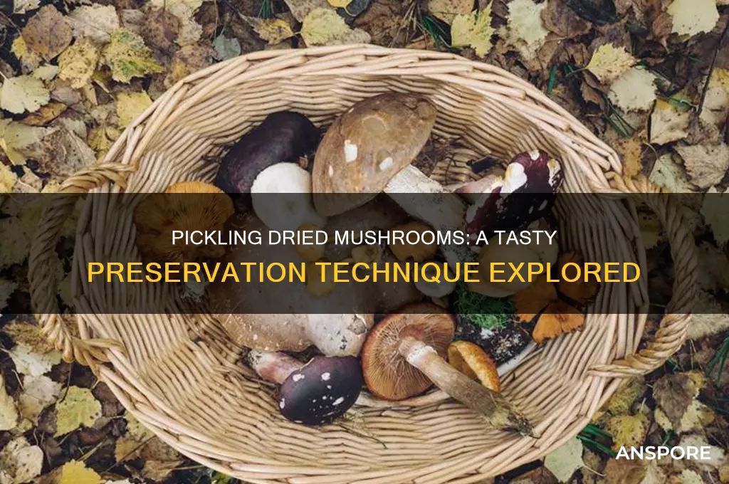 can you pickle dried mushrooms