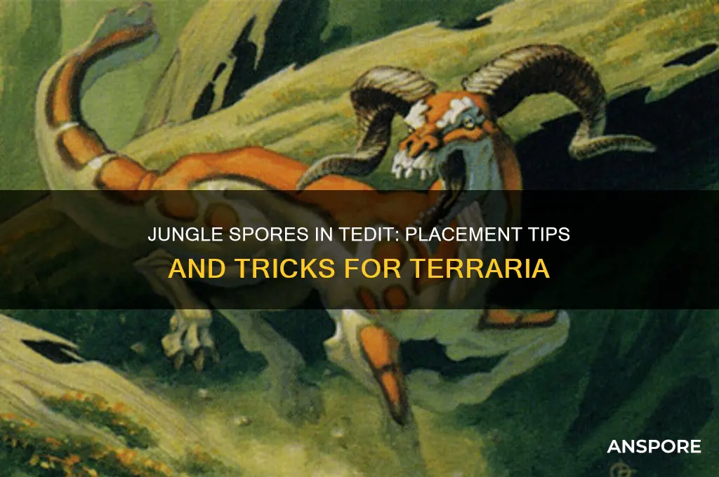 can you place jungle spores in tedit