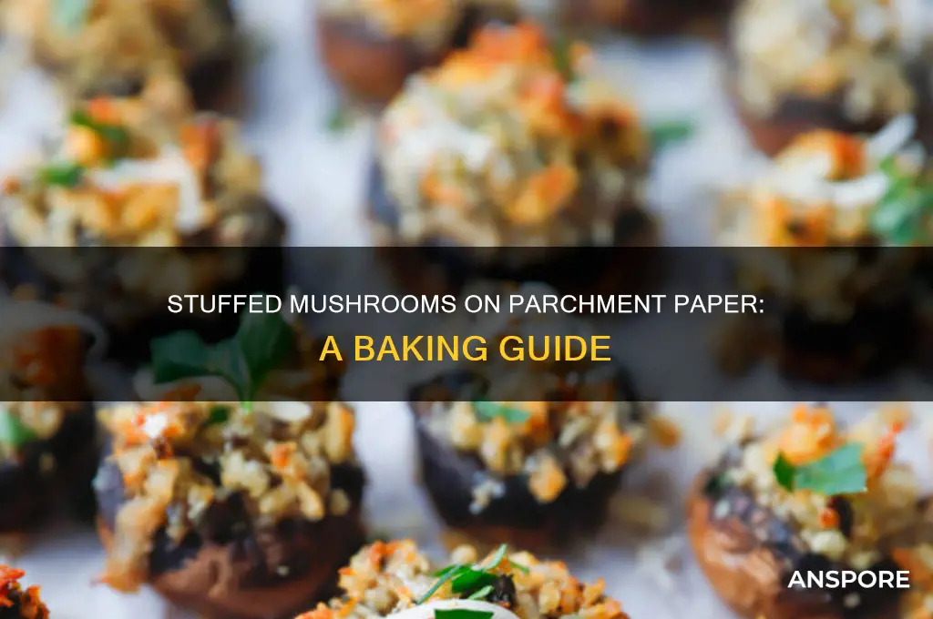 can you place stuffed mushrooms on parchment paper